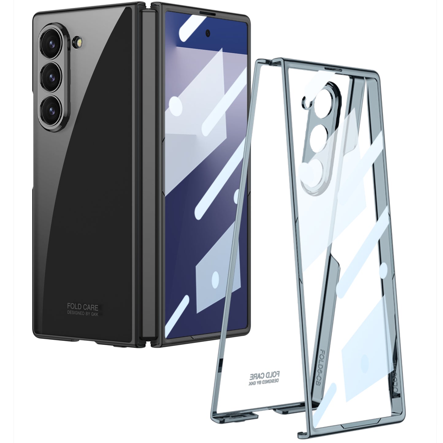 Clear Shockproof Phone Case For Galaxy Z Fold7 Fold6 Fold5 Fold4 Fold3