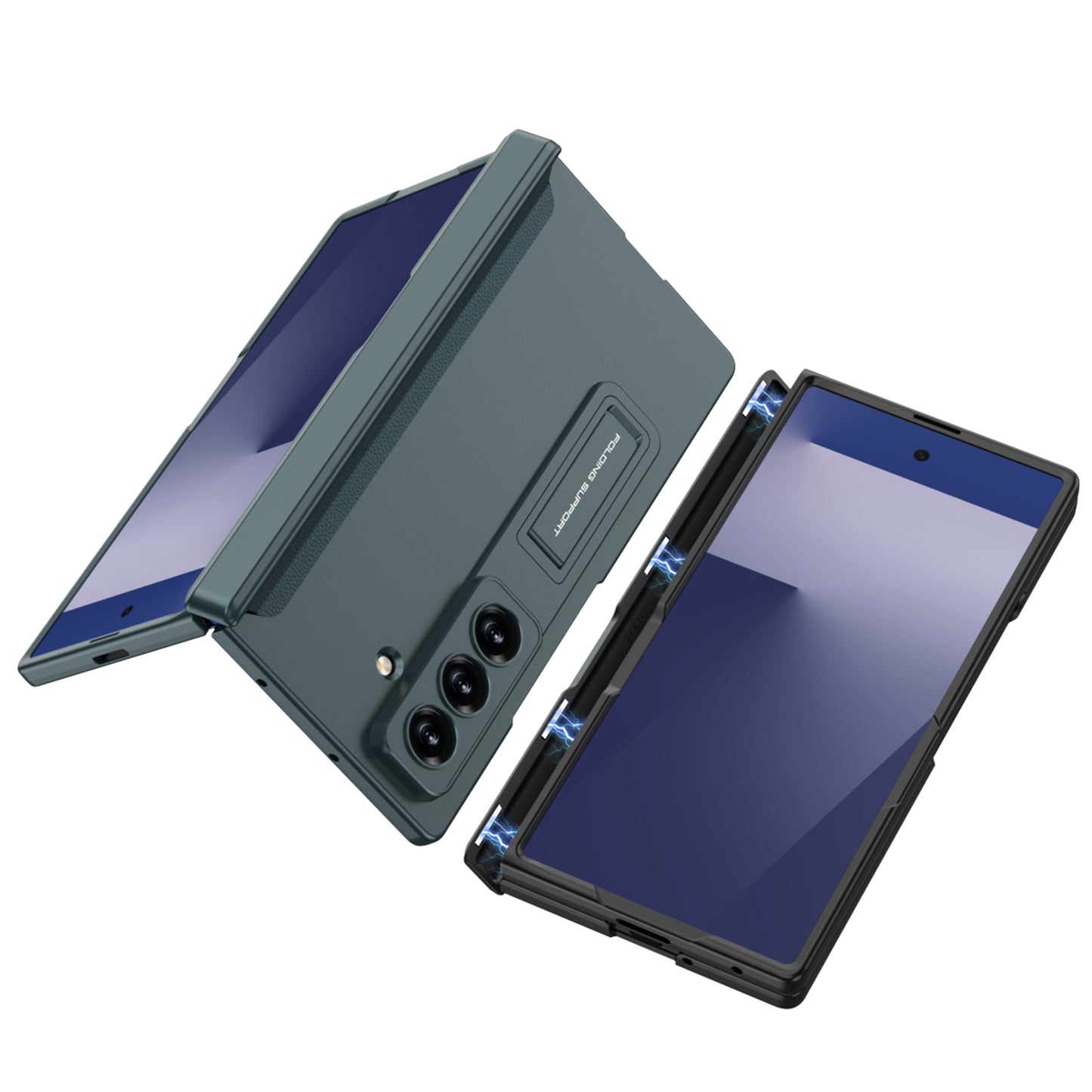 Magnetic Hinge Hidden Bracket All-included Phone Case For Galaxy Z Fold 7/6/5/4/3