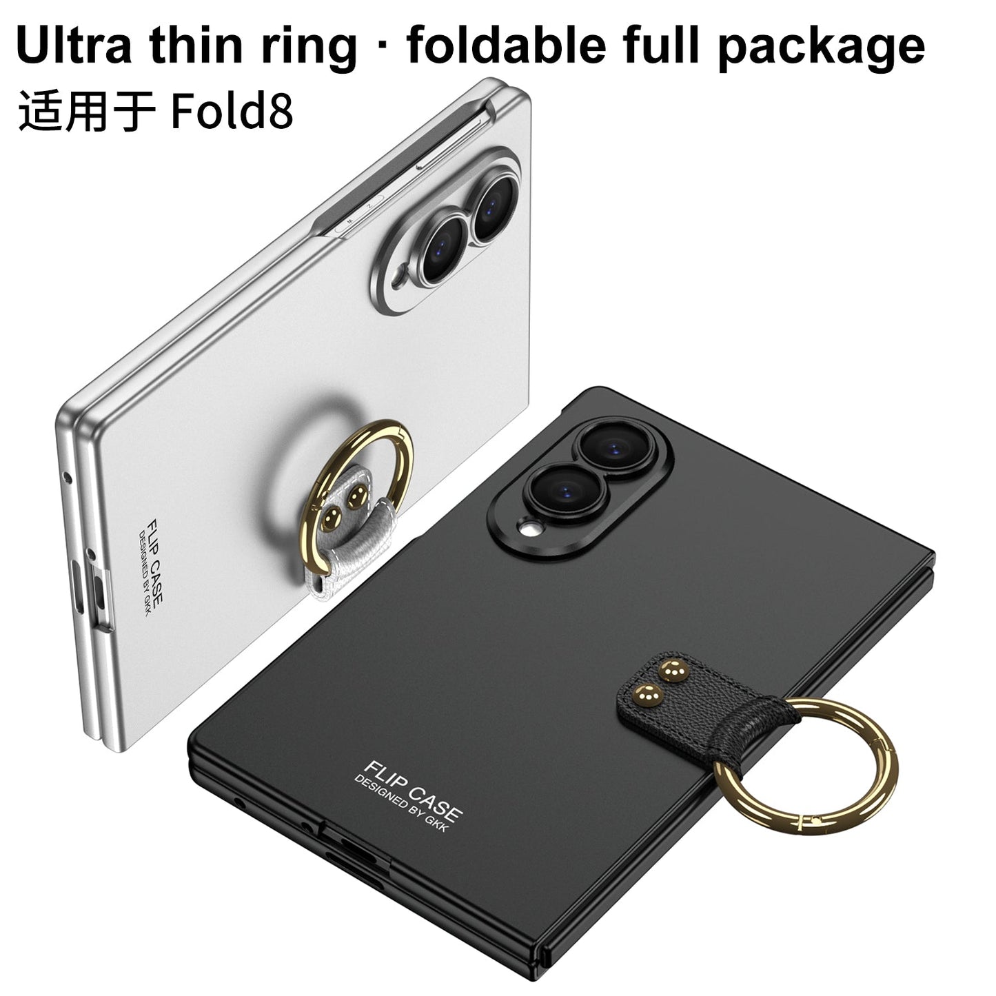 Galaxy Z Fold8 Wide Ultra Fashion Phone Case with Built-In Tempered Glass & Ring Holder