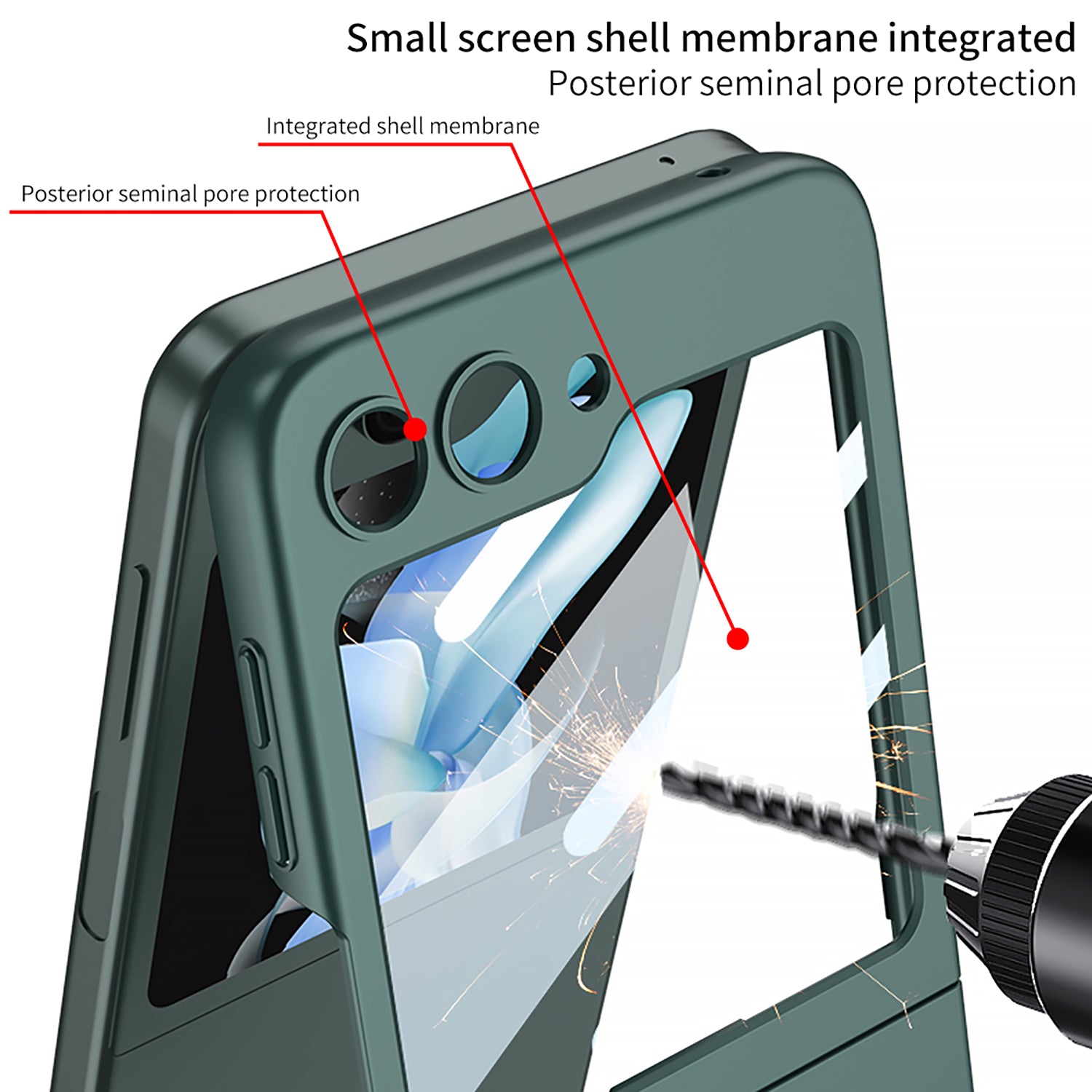 All-inclusive Protective Phone Case With Back Screen Protector For Samsung Galaxy Z Flip5 Flip4 Flip3 5G - {{ shop_name}} varyfun