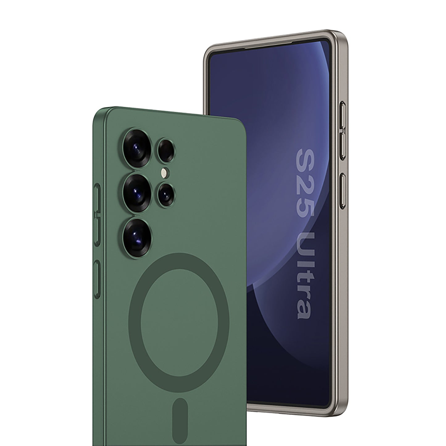 Magnetic Shockproof Phone Cover With Screen Protector For Galaxy S25 Ultra