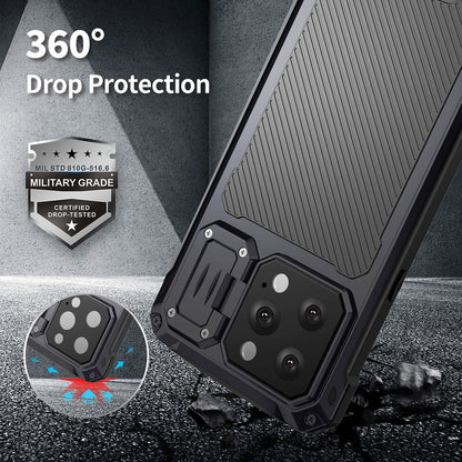 Armor Anti-fall Invisible Bracket Lens Protective Phone Case For iPhone - {{ shop_name}} varyfun