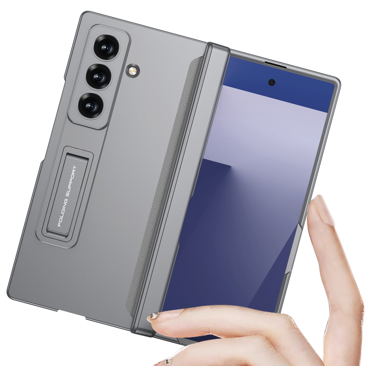 Magnetic Hinge Hidden Bracket All-included Phone Case For Galaxy Z Fold 7/6/5/4/3