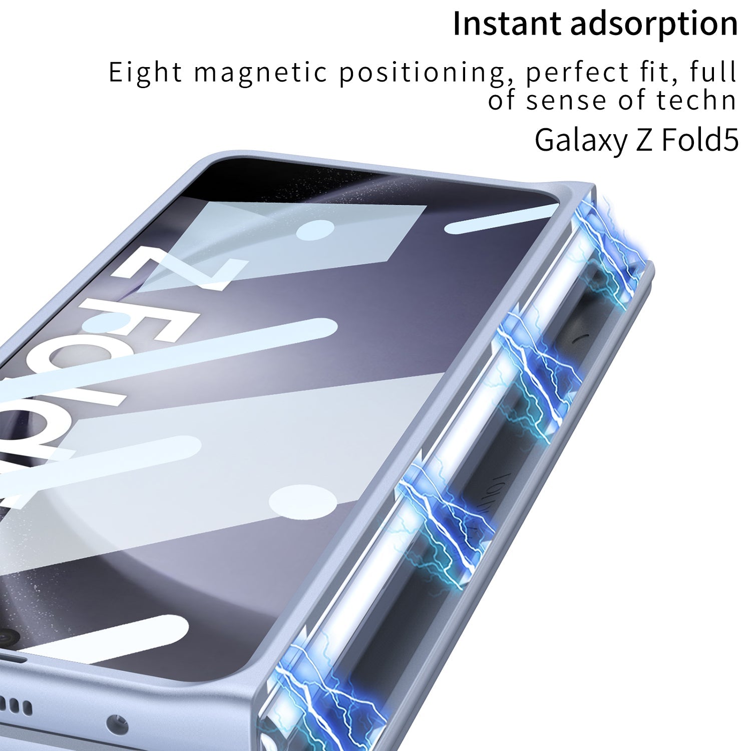 Magnetic Hinge Anti-fall Protective Phone Case With Pen Tray Shell and Film For Samsung Galaxy Z Fold5 - mycasety2023 Mycasety