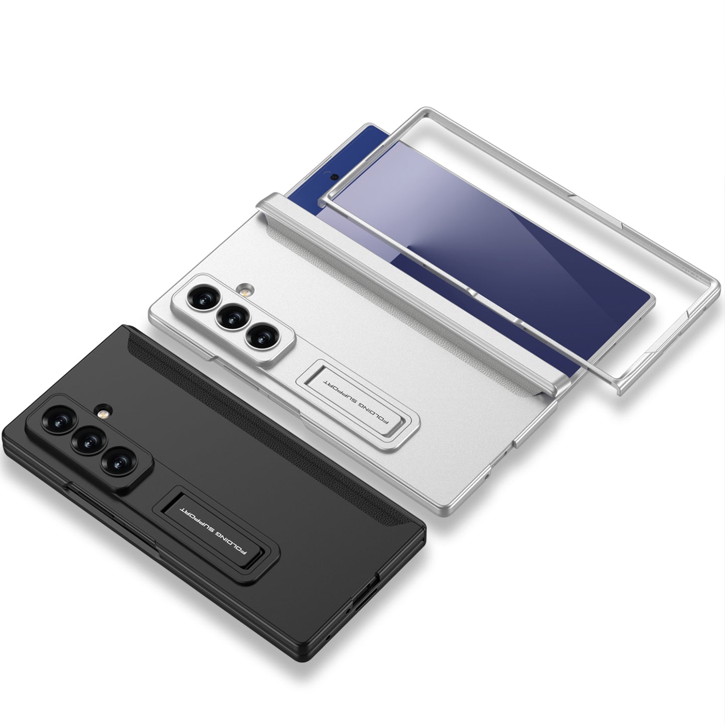 Magnetic Hinge Hidden Bracket All-included Phone Case For Galaxy Z Fold 7/6/5/4/3