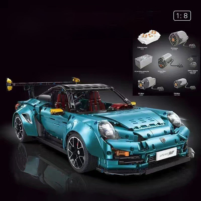 Dynamic Remote Control Chassis Lifting Electric Building Block Toy Car