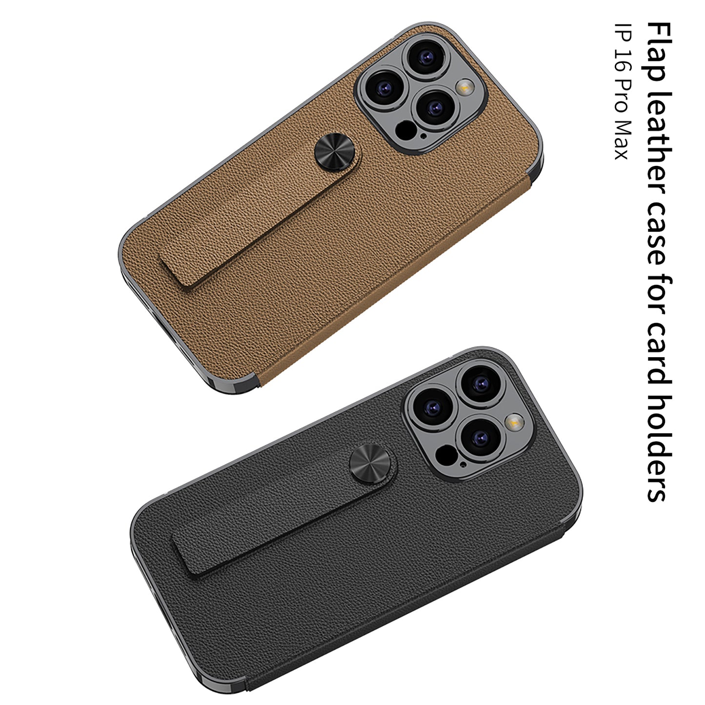 Shockproof Leather iPhone Cover With Card Holder