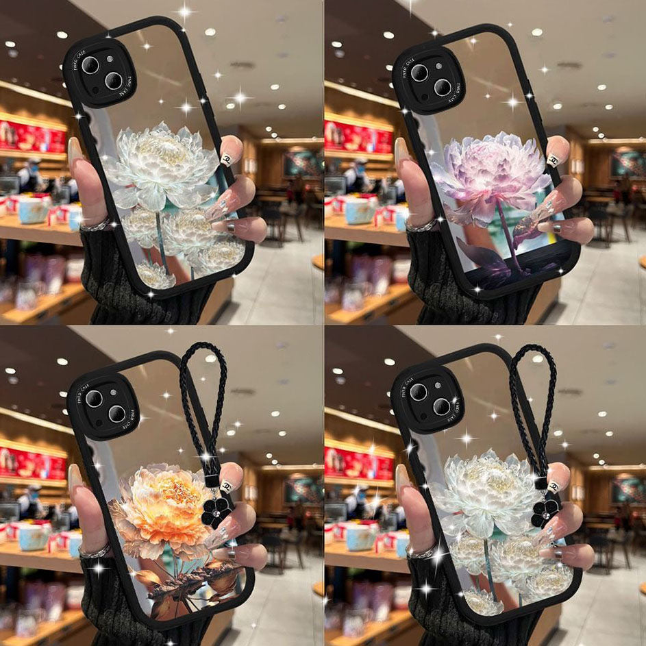 Mirror Flower With Wristband For iPhone Case - {{ shop_name}} varyfun