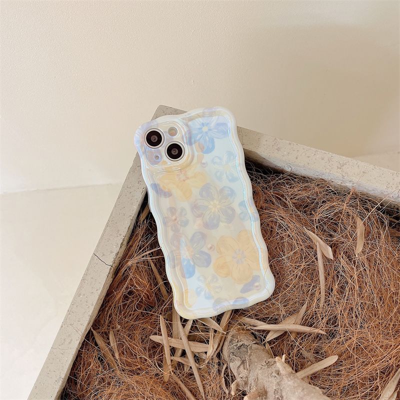 Elegant Little Flowers With Pearl Chain For iPhone Case - {{ shop_name}} varyfun