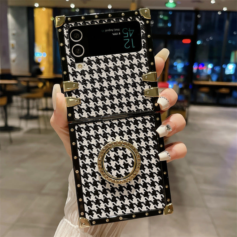 Luxury Phone Case For Samsung Galaxy Z Flip3 Flip4 5G With Lanyard - {{ shop_name}} varyfun