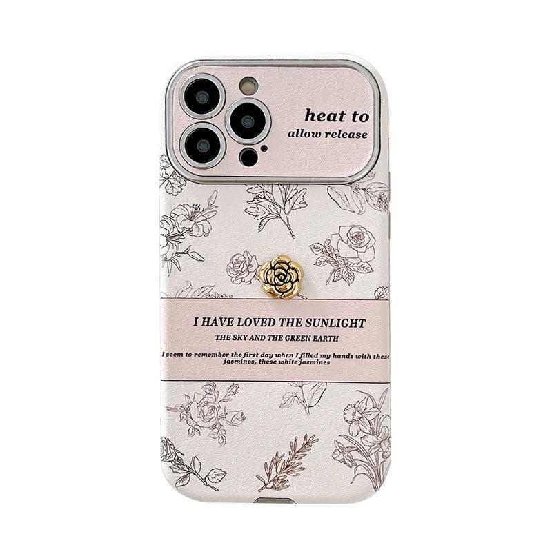 Luxurious Camellia Anti-fall Protective iPhone Case