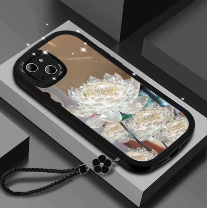 Mirror Flower With Wristband For iPhone Case - {{ shop_name}} varyfun