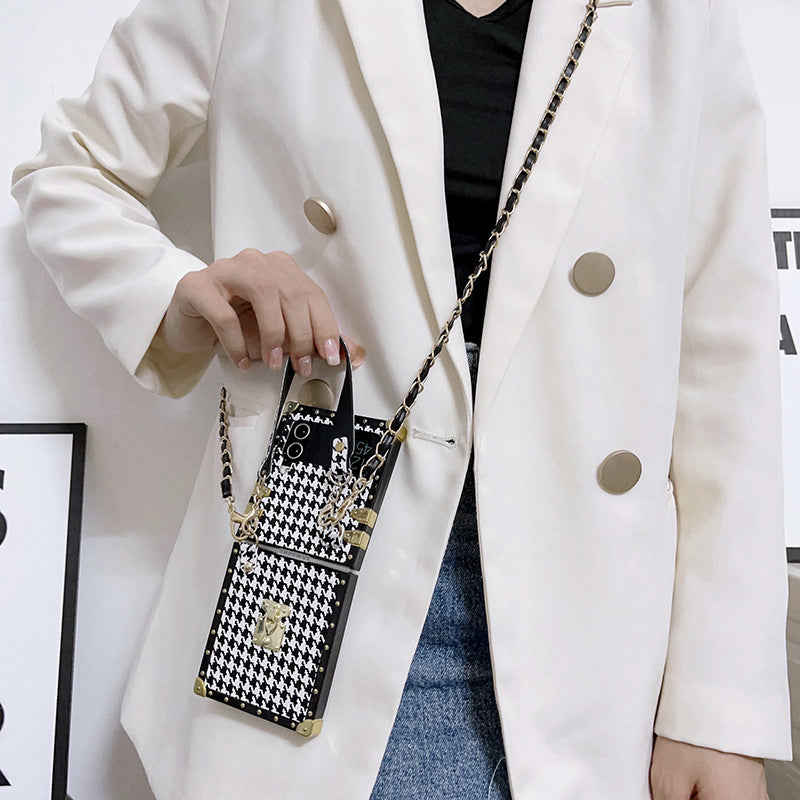 Luxury Phone Case For Samsung Galaxy Z Flip3 Flip4 5G With Lanyard - {{ shop_name}} varyfun