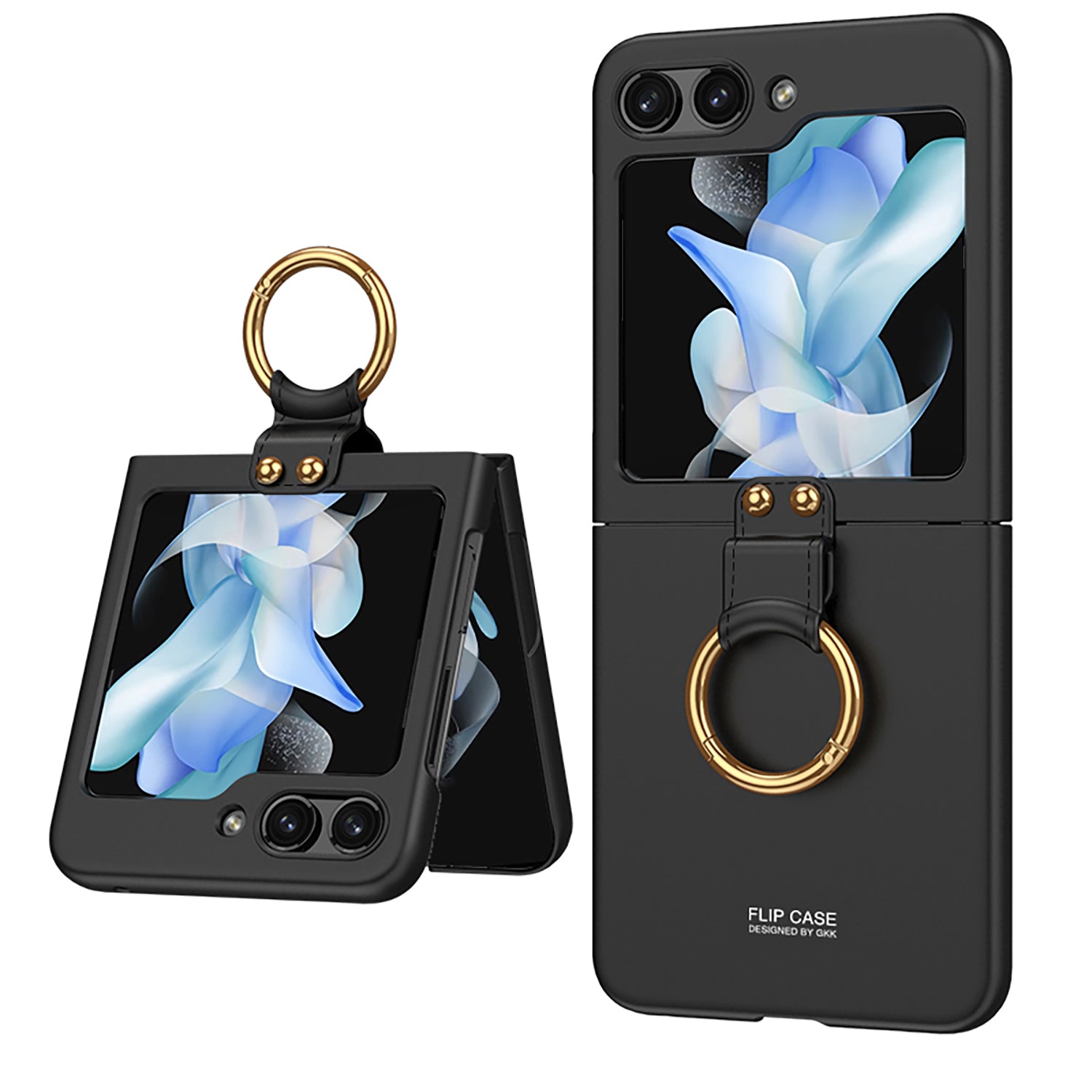 Ultra-thin All-inclusive Protective Phone Case With Ring Holder For Samsung Galaxy Z Flip5 Flip4 Flip3 5G - {{ shop_name}} varyfun