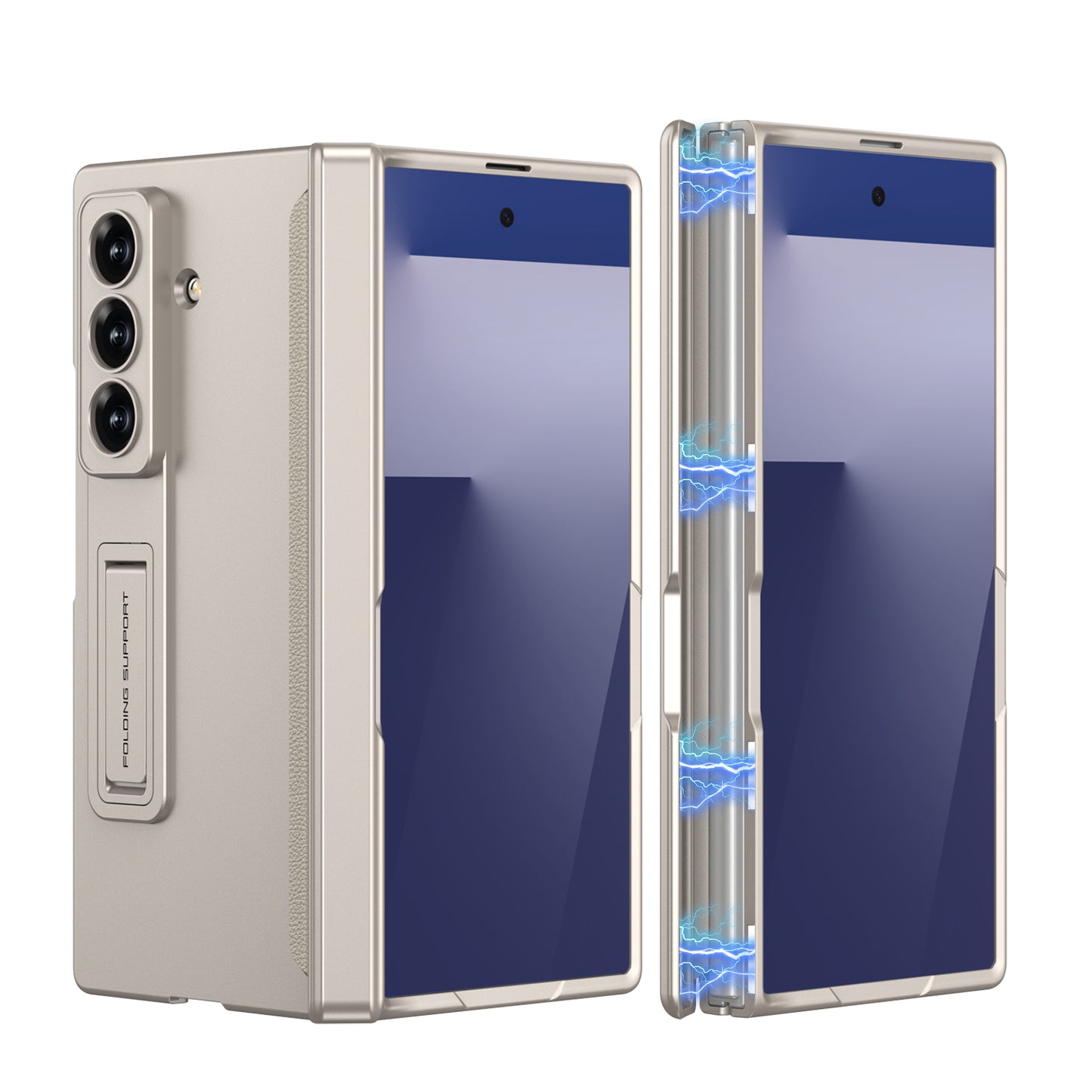 Magnetic Hinge Hidden Bracket All-included Phone Case For Galaxy Z Fold 7/6/5/4/3