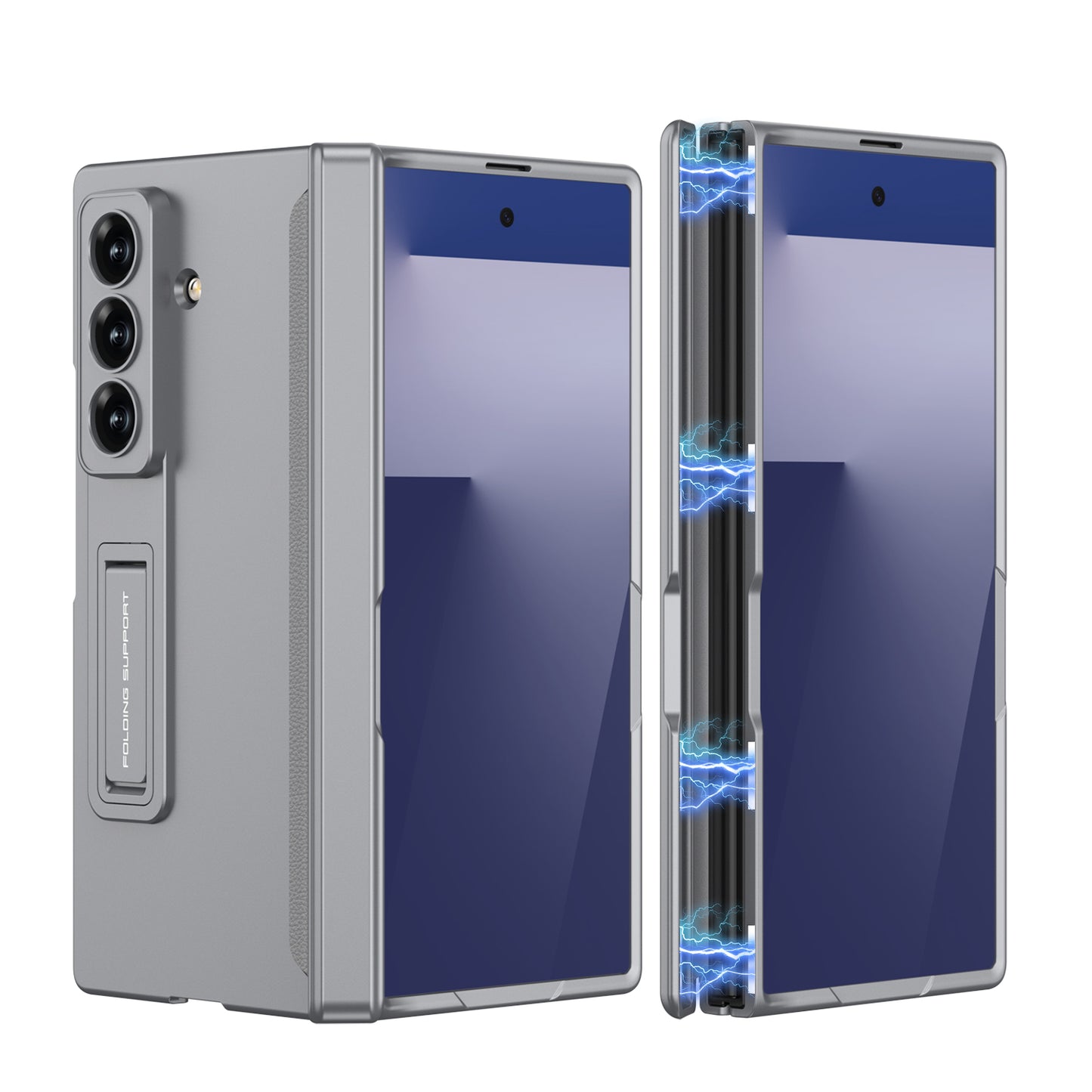 Magnetic Hinge Hidden Bracket All-included Phone Case For Galaxy Z Fold 7/6/5/4/3