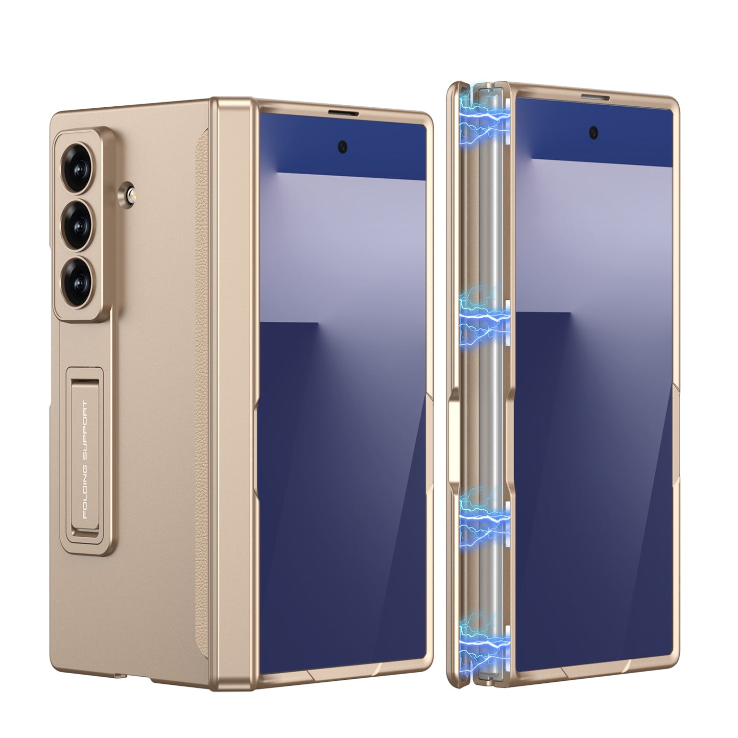 Magnetic Hinge Hidden Bracket All-included Phone Case For Galaxy Z Fold 7/6/5/4/3