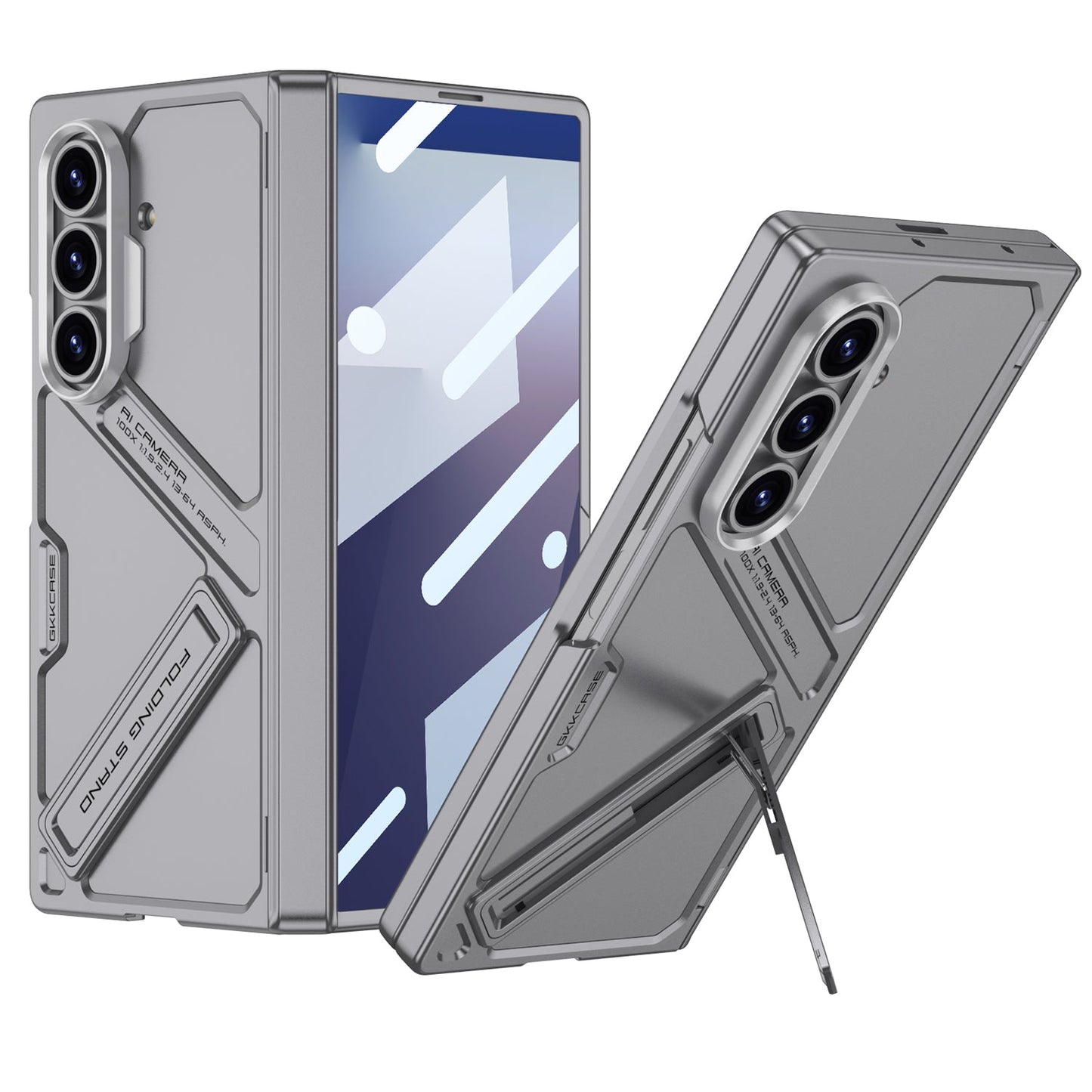 Magnetic Hinge Hidden Bracket All-included Case With Back Screen Protector For Galaxy Z Fold 6/7