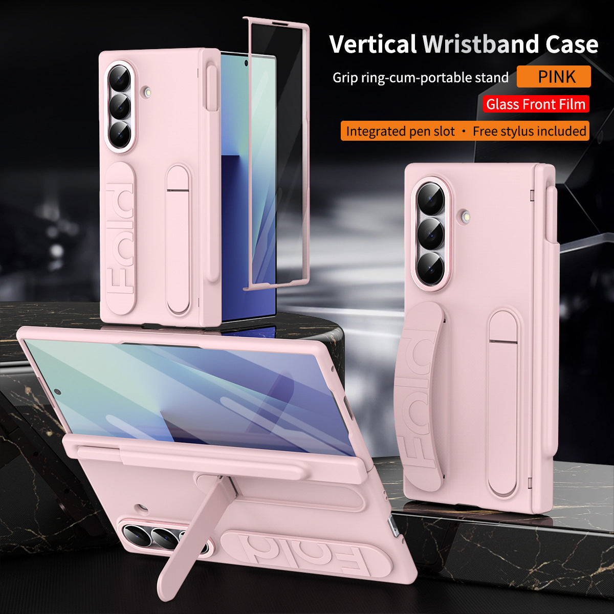 Shockproof Phone Case With Screen Protector & Higne Pen Box For Galaxy Z Fold 7/6/5/4/3