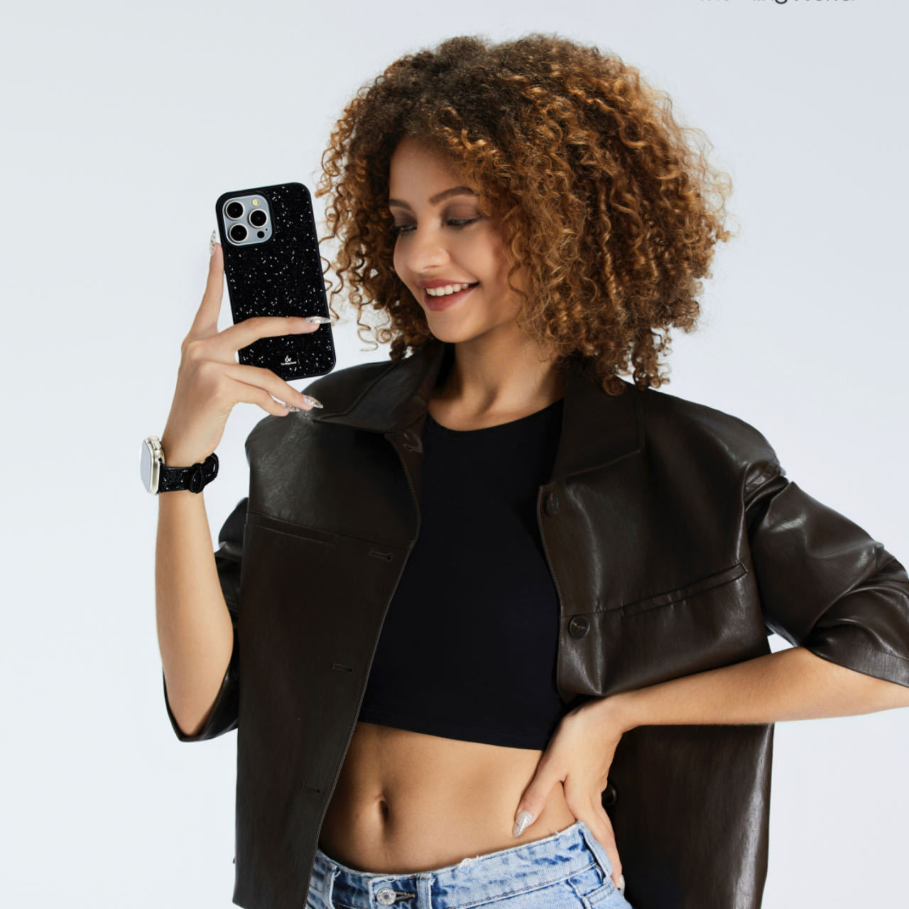 Luxurious Crystal Anti-fall Protective iPhone Case