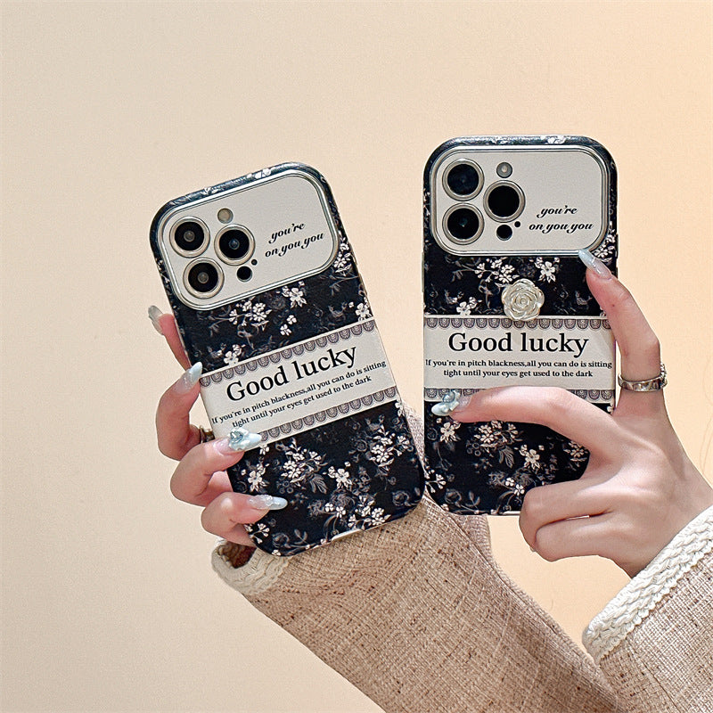 Luxurious Camellia Anti-fall Protective iPhone Case