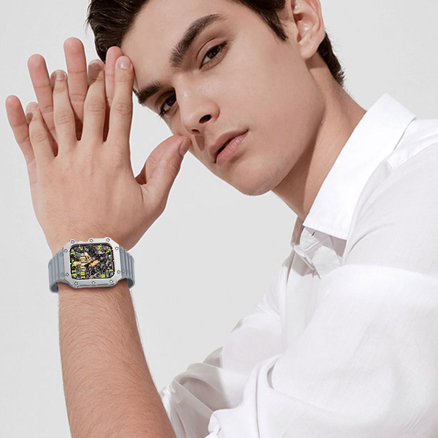 Luxury Case Strap For Apple Watch 44/45 mm