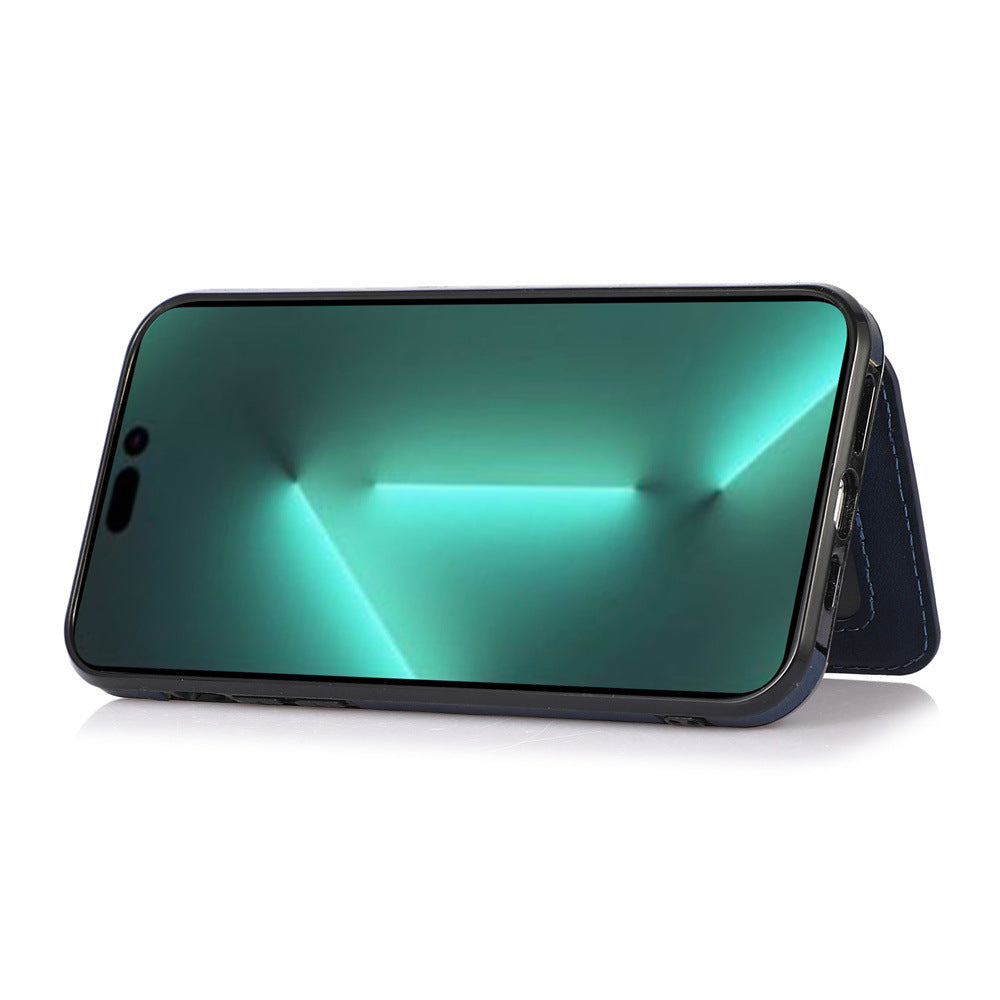 Luxurious Leather Card Holder Anti-fall Protective iPhone Case
