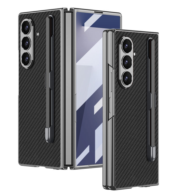 Luxurious Leather Cover With Pen-Slot For Galaxy Z Fold7