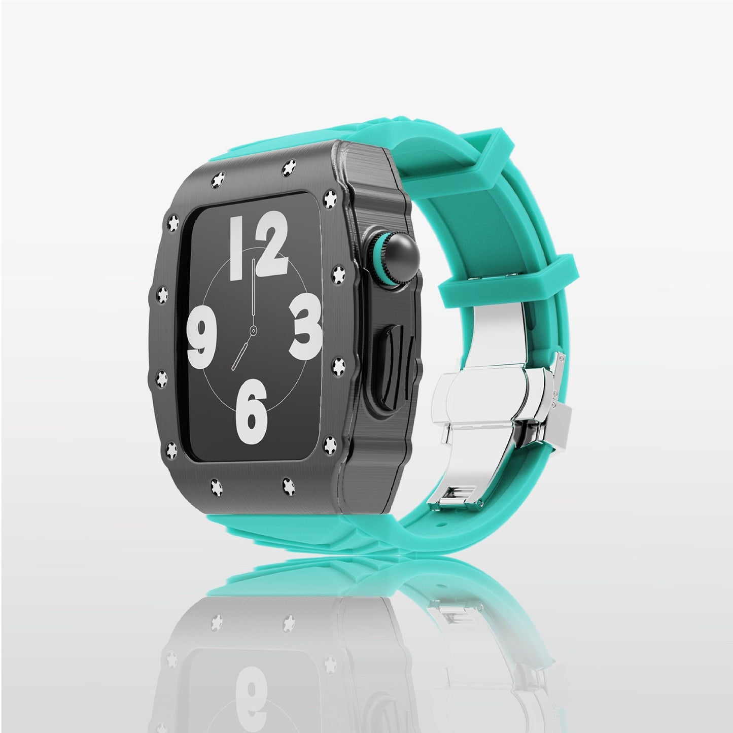 Luxury Metal Case Strap For Apple Watch Series 44/45 mm - mycasety2023 Mycasety
