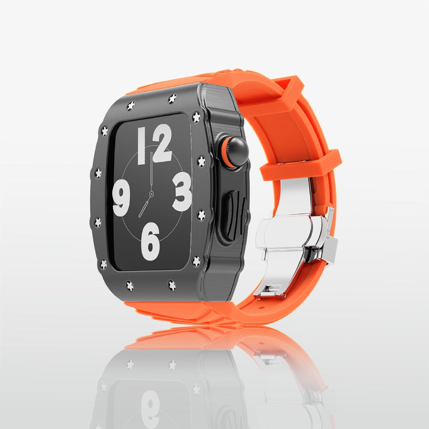 Luxury Metal Case Strap For Apple Watch Series 44/45 mm - mycasety2023 Mycasety