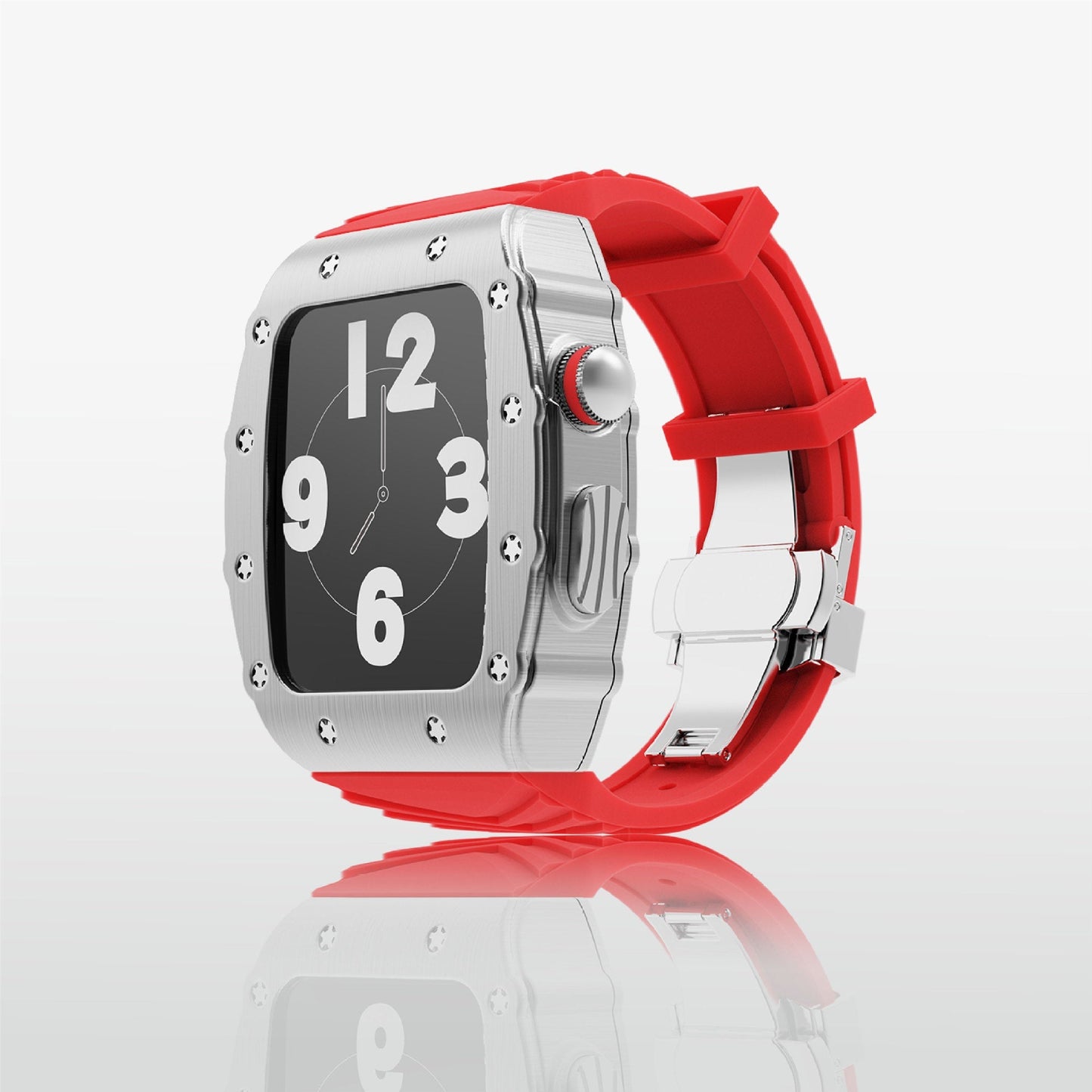 Luxury Metal Case Strap For Apple Watch Series 44/45 mm - mycasety2023 Mycasety