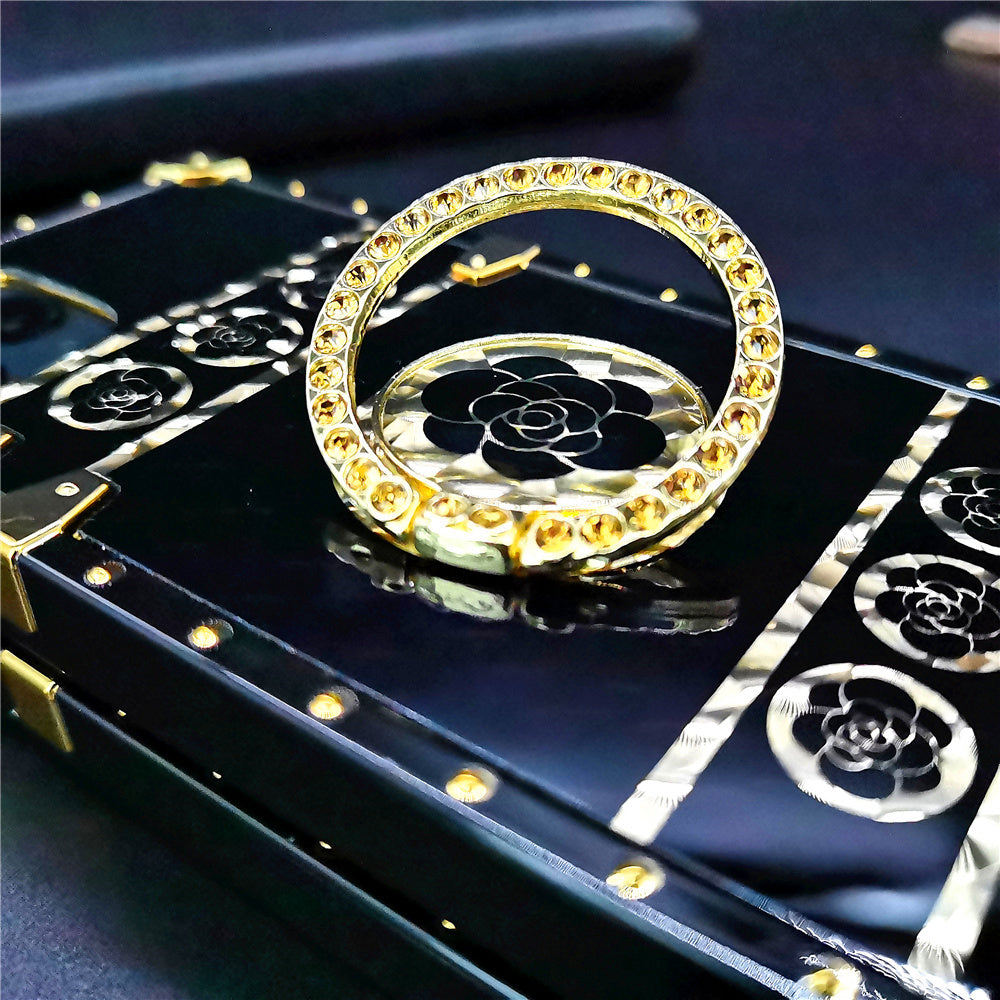 Baroque style luxury shiny ring phone case - {{ shop_name}} varyfun