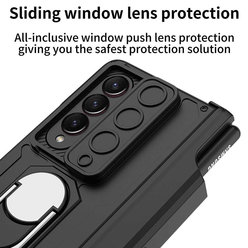 Magnetic Folding Armor Protective Case For Samsung Galaxy Z Fold 4 5G With Back Screen Protector - {{ shop_name}} varyfun