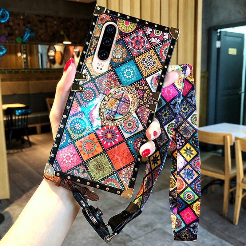 High Quality Bohemian Lanyard Ring Phone Case For Huawei and Xiaomi - {{ shop_name}} varyfun