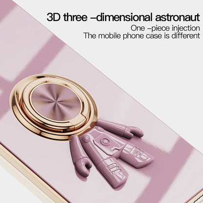 Electroplating Astronaut Ring Holder Phone Case For Google Pixel 7 8 Series - mycasety2023 Mycasety