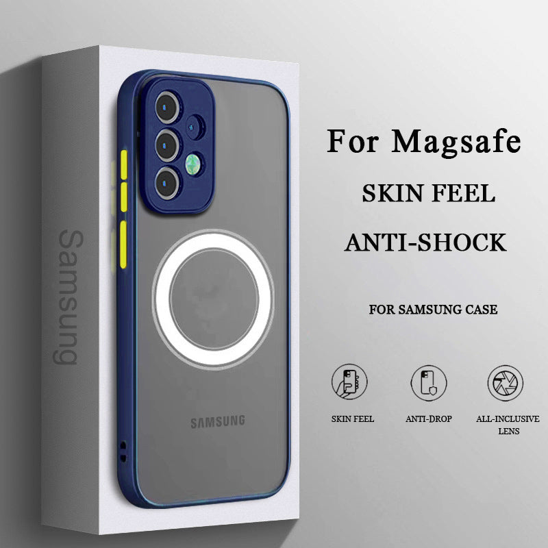 Hot Trendy Shatter Resistant Magnetic Coil Samsung Case Support Magsafe