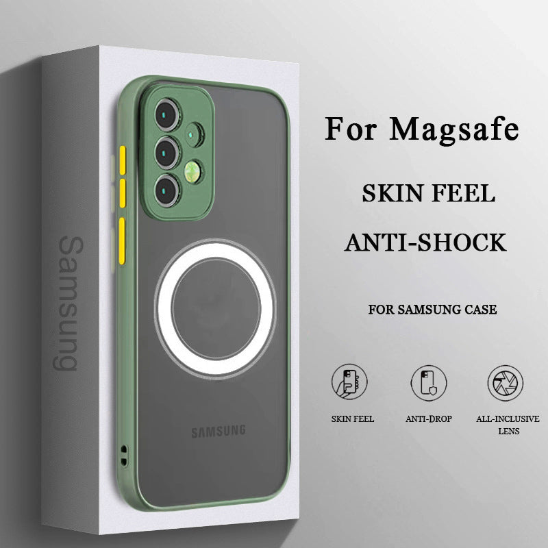 Hot Trendy Shatter Resistant Magnetic Coil Samsung Case Support Magsafe