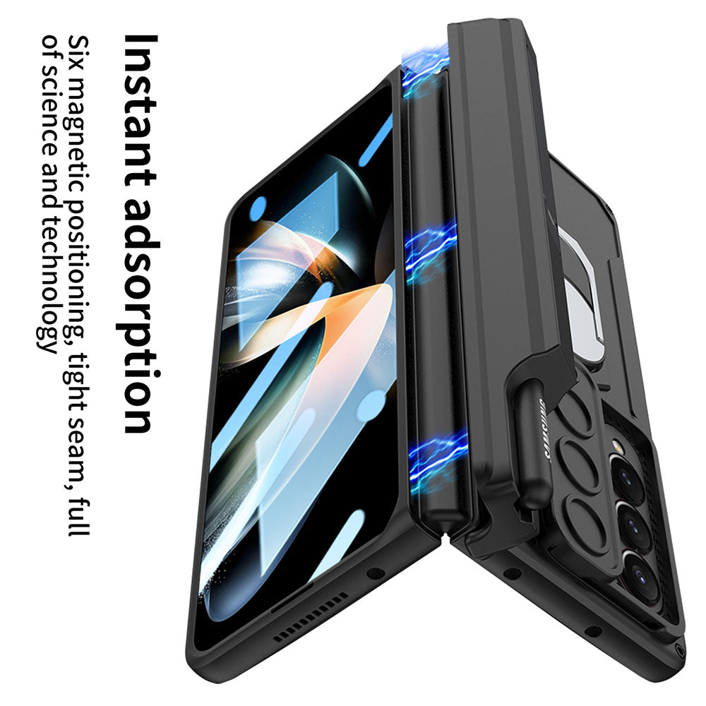 Magnetic Folding Armor Protective Case For Samsung Galaxy Z Fold 4 5G With Back Screen Protector - {{ shop_name}} varyfun
