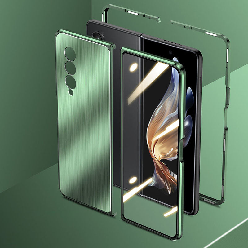 2022 Samsung Galaxy Z Fold 3 Magnetic Brushed Metal Anti-fall Protective Cover - {{ shop_name}} varyfun