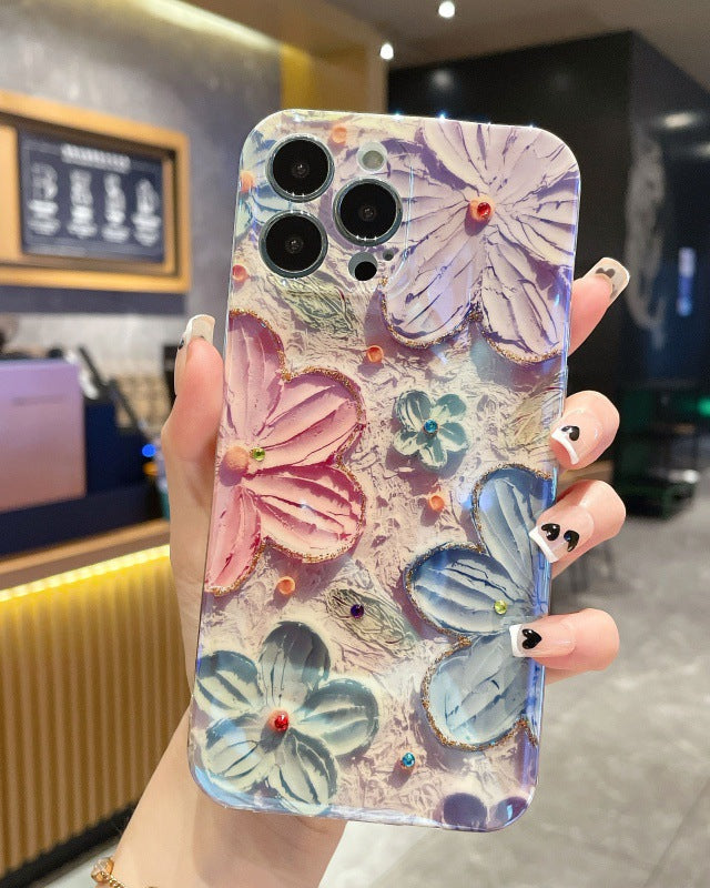 Vintage Oil Painting Flower iPhone Case - {{ shop_name}} varyfun
