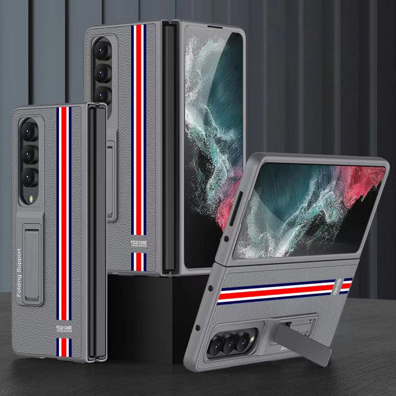 Samsung Galaxy Z Fold 4 5G Luxury Leather Magnetic Stand All-inclusive Drop-resistant Protective Cover - {{ shop_name}} varyfun