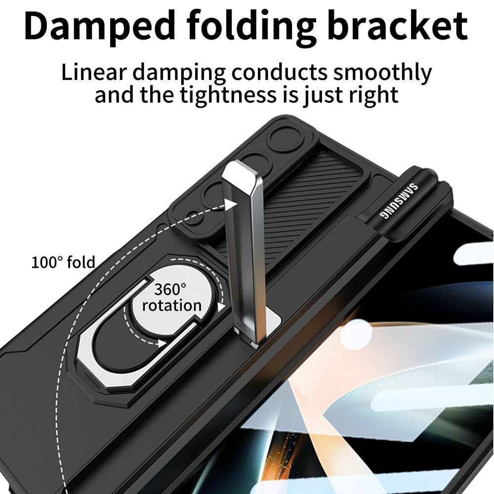 Magnetic Folding Armor Protective Case For Samsung Galaxy Z Fold 4 5G With Back Screen Protector - {{ shop_name}} varyfun
