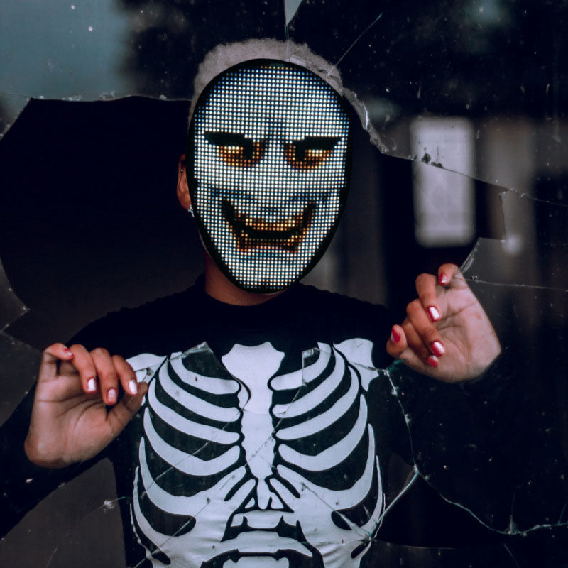 Customizable Halloween Led Bluetooth Mask - {{ shop_name}} varyfun