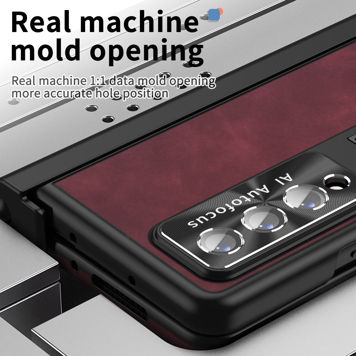 Luxury Nappa Leather Cover Magnetic Hinge Folding Shell Case For Samsung Galaxy Z Fold3 Fold4 Fold5 With S-Pen Slot & Stylus - mycasety2023 Mycasety