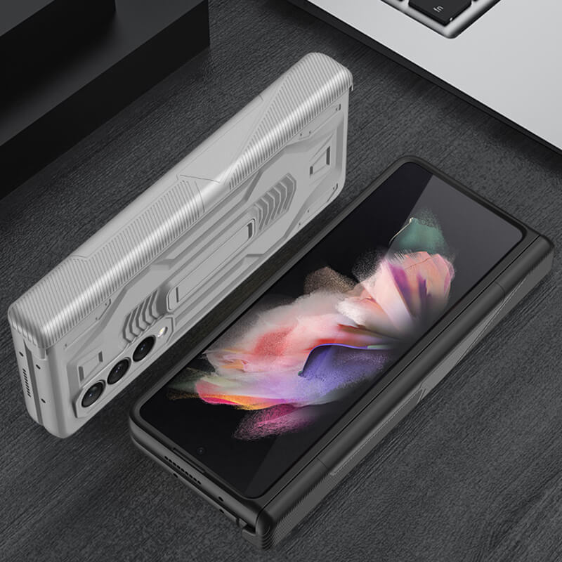 2022 Magnetic Armor All-included Hinge Holder Case For Samsung Galaxy Z Fold 3 5G - {{ shop_name}} varyfun
