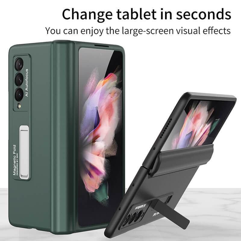 Magnetic Frame Plastic Stand All-included Case For Samsung Galaxy Z Fold 2 3 5G - {{ shop_name}} varyfun