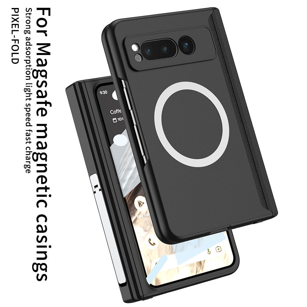 Magnetic Magsafe All-inclusive Invisible Bracket Phone Case For Google Pixel Fold With Back Screen Protector