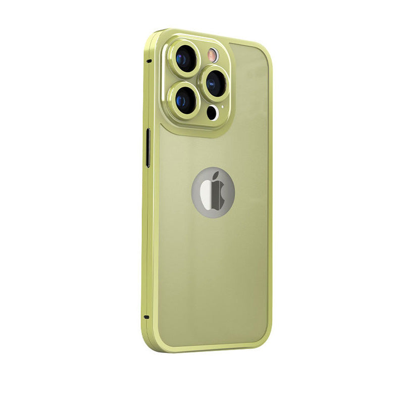 Metal Frame Double-sided All-inclusive Tempered Film Integrally Shell Membrane Protective Case For iPhone - {{ shop_name}} varyfun