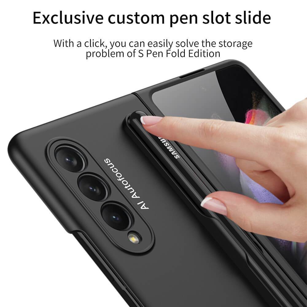 Ultra-thin Pen Slot Business Case for Samsung Galaxy Z Fold 3 5G - {{ shop_name}} varyfun