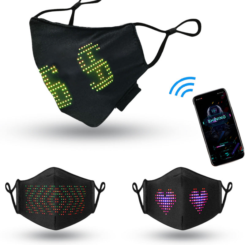 Newest LED Luminous Mask APP ControlFull Color Display - {{ shop_name}} varyfun